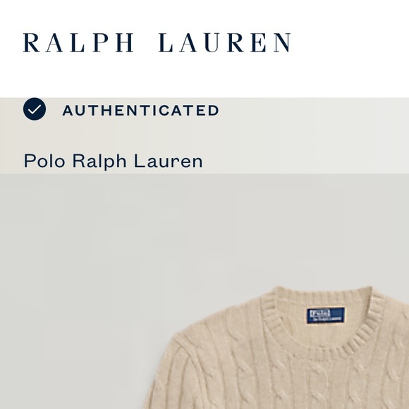 Polo Ralph Lauren cashmere men's Cable Knit Crewneck Sweater - Picture 5 of 5